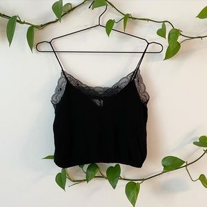 Aritzia Wilfred Free lace cami tank top